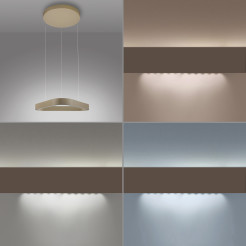 2690-97 Q-STRETTO LAMPA WISZĄCA BRĄZ