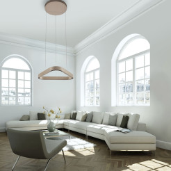 2690-97 Q-STRETTO LAMPA WISZĄCA BRĄZ