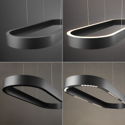 2688-18 Q-STRETTO LAMPA WISZĄCA CZARNA