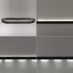 2688-18 Q-STRETTO LAMPA WISZĄCA CZARNA