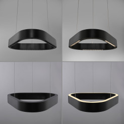 2689-18 Q-STRETTO LAMPA WISZĄCA CZARNA