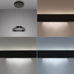 2689-18 Q-STRETTO LAMPA WISZĄCA CZARNA