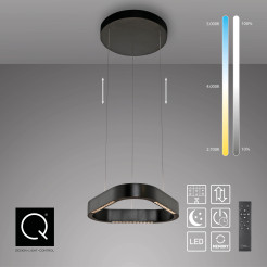 2689-18 Q-STRETTO LAMPA WISZĄCA CZARNA
