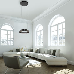 2689-18 Q-STRETTO LAMPA WISZĄCA CZARNA