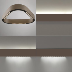 2689-97 Q-STRETTO LAMPA WISZĄCA BRĄZ