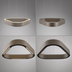 2689-97 Q-STRETTO LAMPA WISZĄCA BRĄZ