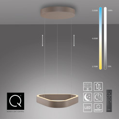 2689-97 Q-STRETTO LAMPA WISZĄCA BRĄZ