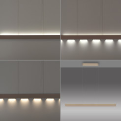 2687-97 Q-STRETTO LAMPA WISZĄCA BRĄZ