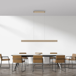 2687-97 Q-STRETTO LAMPA WISZĄCA BRĄZ