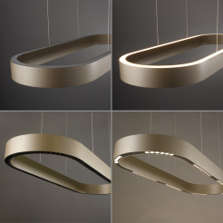 2688-97 Q-STRETTO LAMPA WISZĄCA BRĄZ