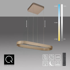 2688-97 Q-STRETTO LAMPA WISZĄCA BRĄZ
