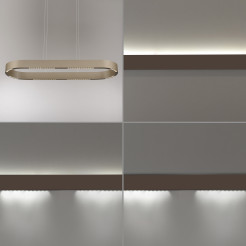 2688-97 Q-STRETTO LAMPA WISZĄCA BRĄZ