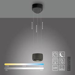 2657-18 Q-STRETTO LAMPA WISZĄCA CZARNA