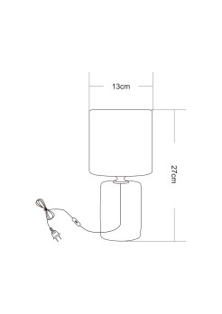 HS9070 LAMPA STOŁOWA CZARNA/BLACK