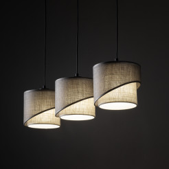 ELBRUS LINEN LAMPA WISZĄCA LISTWA 3XE27 10868