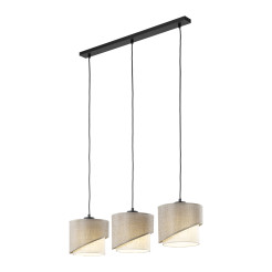 ELBRUS LINEN LAMPA WISZĄCA LISTWA 3XE27 10868