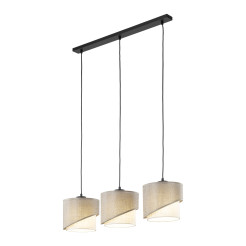 ELBRUS LINEN LAMPA WISZĄCA LISTWA 3XE27 10868