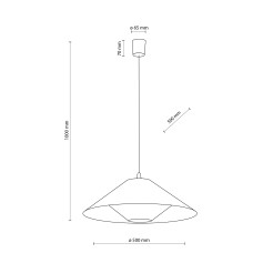 BELISSA LEN LAMPA WISZĄCA 1XE27  500 10873