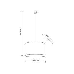 VELLUM LAMPA WISZACA 1XE27  380 11210