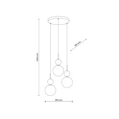 SIA GOLD LAMPA WISZACA 3XG9 10898