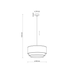 TRIO MIX LAMPA WISZACA 1XE27  500 10902