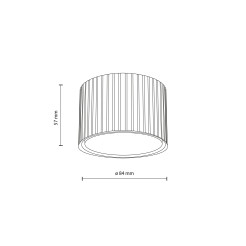 FERRO BLACK DOWNLIGHT+ GX53 11655