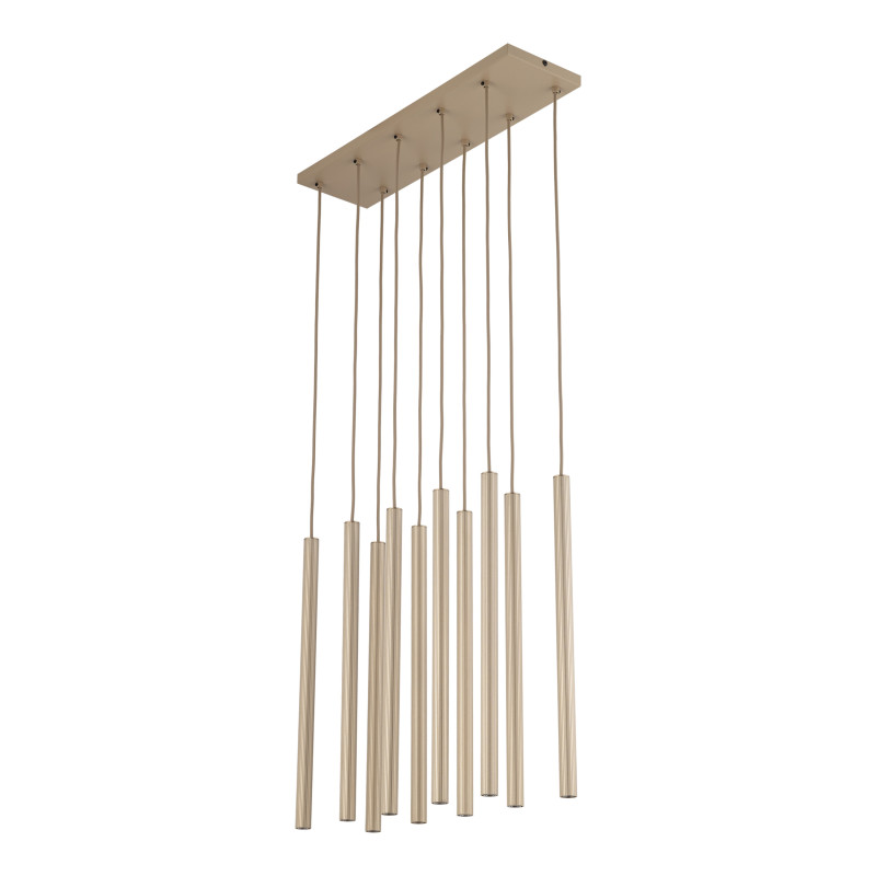 FERRO SABIA CHAMPAGNE LAMPA WISZĄCA 10XG9 LISTWA 11491