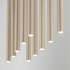FERRO SABIA CHAMPAGNE LAMPA WISZĄCA 10XG9 LISTWA 11491
