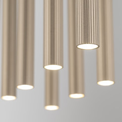 FERRO SABIA CHAMPAGNE LAMPA WISZĄCA 10XG9 LISTWA 11491