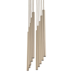 FERRO SABIA CHAMPAGNE LAMPA WISZĄCA 10XG9 LISTWA 11491
