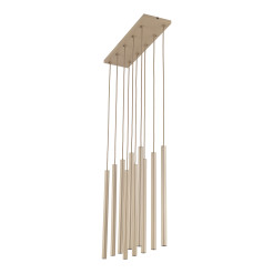 FERRO SABIA CHAMPAGNE LAMPA WISZĄCA 10XG9 LISTWA 11491