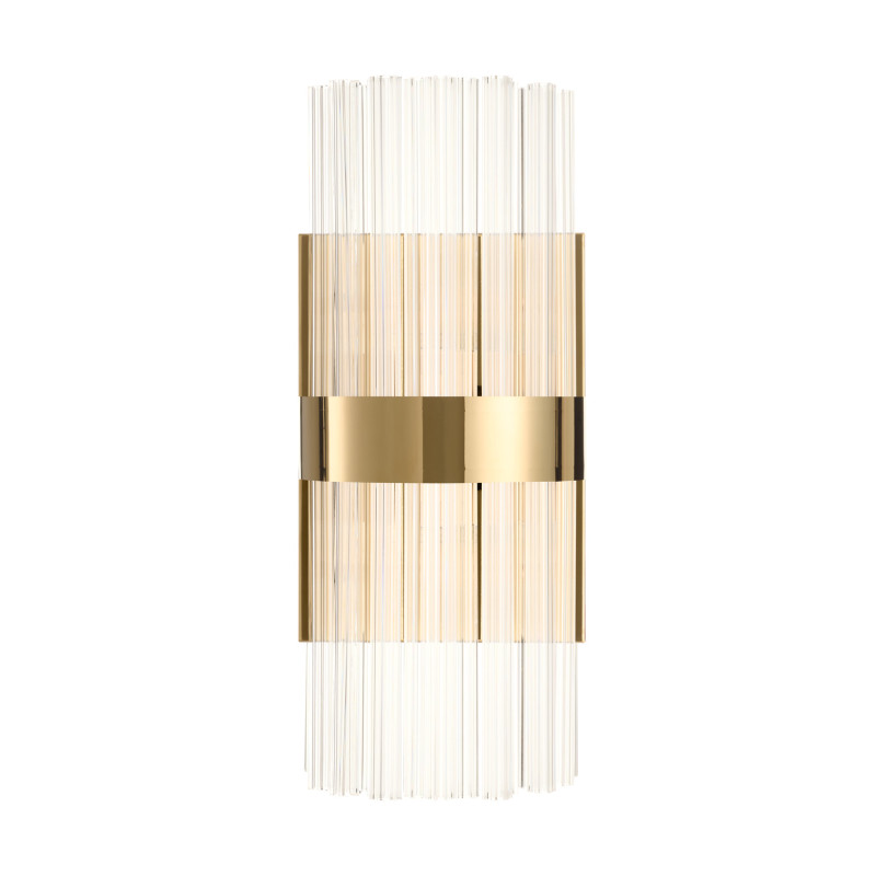 Lampa ścienna  B złota 50 cm z kryształkami DW920 gold