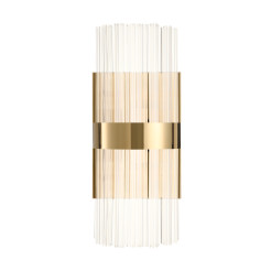 Lampa ścienna  B złota 50 cm z kryształkami DW920 gold