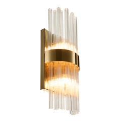 Lampa ścienna  B złota 50 cm z kryształkami DW920 gold