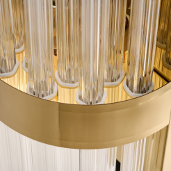 Lampa ścienna  B złota 50 cm z kryształkami DW920 gold