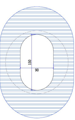 Lampa ścienna HEKS LED 30 cm ST-MAR005