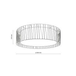 HARMONY SABIA JUTA LAMPA SUFITOWA 4XE27 11464