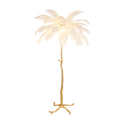 Lampa podłogowa  170 cm - pióra białe ST-DN127-F white