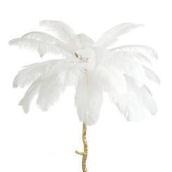 Lampa podłogowa  170 cm - pióra białe ST-DN127-F white