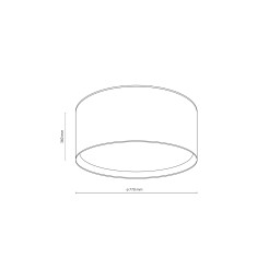 LARGO LINEN LAMPA SUFITOWA 6XE27 11699