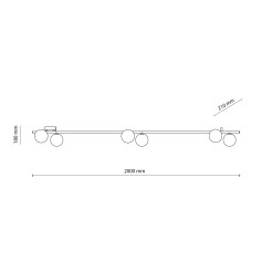 IMELO OLIVE LAMPA SUFITOWA 6XG9 11480