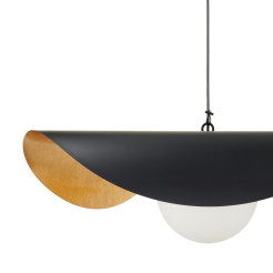 Lampa wisząca  40 cm - czarno złota ST-F22020601-D40 black