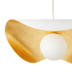 Lampa wisząca  40 cm - biało złota ST-F22020601-D40 white