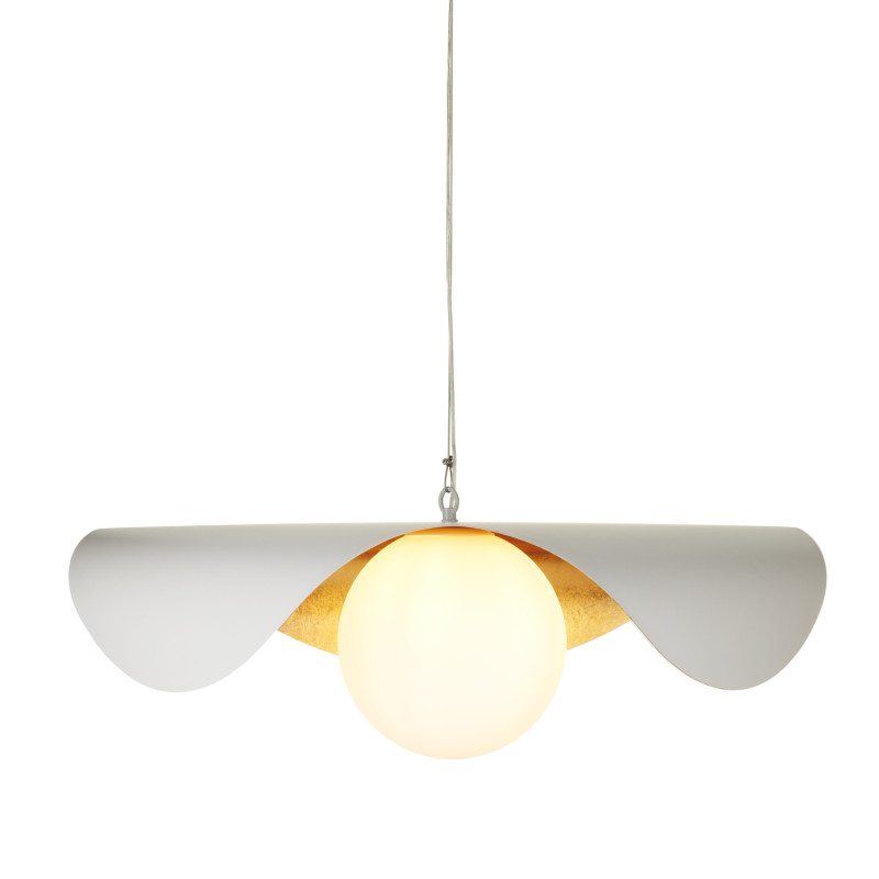 Lampa wisząca  80 cm - biało złota ST-F22020601-D80 white