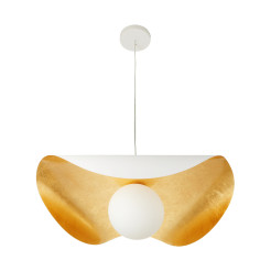 Lampa wisząca  80 cm - biało złota ST-F22020601-D80 white