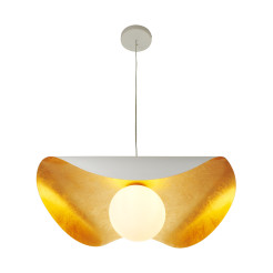 Lampa wisząca  80 cm - biało złota ST-F22020601-D80 white