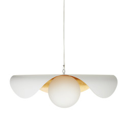 Lampa wisząca  80 cm - biało złota ST-F22020601-D80 white