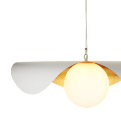 Lampa wisząca  80 cm - biało złota ST-F22020601-D80 white