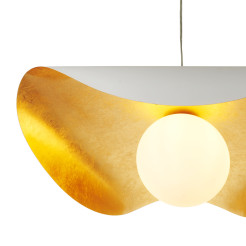 Lampa wisząca  80 cm - biało złota ST-F22020601-D80 white