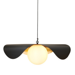 Lampa wisząca  80 cm - czarno złota ST-F22020601-D80 black